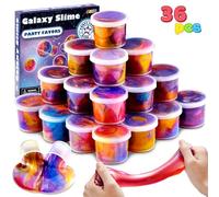 JOYIN Slime Kit Party Favours, 36 Pack Galaxy Slime Cup Party Favors - elástico, no pegajoso, Libre de Suciedad, Alivio del estrés, y Seguro para niñas y niños