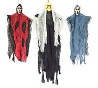 JOYIN Spooktacular Creations 3pcs Esqueletos Fantasma Colgante Esqueleto Halloween Decoración Terror Fiesta