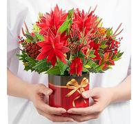 JOYIN Tarjetas de Navidad 3D con flores perpetuas con sobres, tarjetas emergentes festivas de Navidad para miembros de la familia, decoración navideña, regalo cálido, Acción de Gracias y todas las