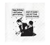 Joyiou Divertidas servilletas de regalo de cumpleaños para él, ella, hombres y mujeres, regalos de cumpleaños humorísticos, suministros de fiesta, decoración para amigos, él, ella, Keep My Age Out