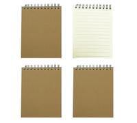 JOYISEN Bloc de notas A6 con rayas, pequeño bloc de notas en espiral, 80 hojas/160 páginas, cuaderno de notas, diario, bloc de notas, bloc de dibujo, para oficina y escuela