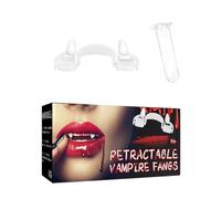 Joyivike Dientes de Vampiro RetráCtiles, Colmillos de Vampiro Retráctiles, Colmillos de Dientes de Vampiro, Dientes de Vampiro Halloween, Colmillos Retráctiles para Disfr de Dentaduras Postizas