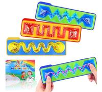 JoyJoyful 3 PCS Fidget Toy Juguetes Sensoriales de Laberinto, Juguetes Esponjosos Para Niños Y Adultos, Juguetes Para Autismo, Estrés, Tdah, Juguete Relleno de Gel, Juguetes de Desarrollo Para Necesid