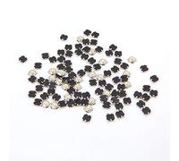 JOYKK 100 x Impermeable Interruptor de botón pulsador táctil microinterruptor momentáneo SMD 4 Pin - Negro