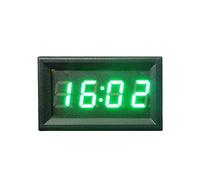 JOYKK Pantalla del Reloj Digital del Tablero de Accesorios de la Motocicleta para el automóvil 12V / 24V - Verde