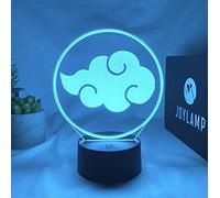 JoyLamp - Akatsuki Cloud Lamp - Luz nocturna de Naruto Shippuden - 16 colores diferentes - Decoración de manga y anime