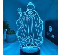 JoyLamp Koro-Sensei de Assassination Classroom - Colección oficial JoyLamp x Assassination Classroom - 16 colores + mando a distancia - Lámparas 3D Assassination Classroom