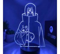 JoyLamp - Lámpara 3d Itachi Uchiha - LED de 16 colores con mando a distancia - Luz nocturna del manga Naruto Shippuden