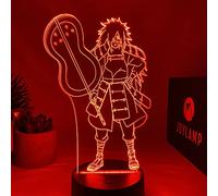 JoyLamp - Lámpara de noche Madara Uchiha - Lámpara de cabecera o de escritorio - Decoración del manga Naruto Shippuden