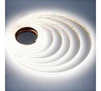 JOYLIT 24V COB Tira de Luces LED Interior 5000K Día Blanco 5M 9000LM Super Brillante CRI 95+ CE UL PRO 90W 480LEDs/M Cinta de Luz Lineal Adhesiva Regulable Sin Puntos para Uso Comercial, Hogar