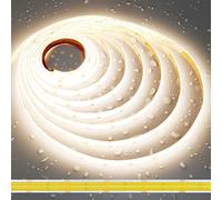 JOYLIT 24V Tira de Luces LED COB 5M Doble Fila IP65 Impermeable 4000K 12900LM Alto Brillo CRI 95+ 125W, CE UL PRO+ Regulable 960LEDs/M Blanco Natural Adhesivo Strip Light Para Industrial, Comercial