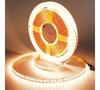 JOYLIT 24V Tira LED 10 Metros Blanco Cálido 3000K 12800LM Súper Brillo CRI 92+, CE Tiras Luce LED 120LEDs/M SMD 2835 150W Regulable Adhesiva Regleta LED para Comercial, Doméstico