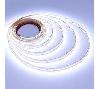 JOYLIT 24V Tira LED de Interior 5M Alta Eficacia 224LEDs/M 15000K Blanco 3450LM/M Alta Luminosidad CRI 92+, CE Prima SMD 2835 120W Regulable Tiras Luces LED para Comercio, Hogar, Industria
