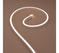 JOYLIT 24V Tira LED Neón Blanco Cálido 5M IP67 Impermeable 6X12MM, 3000K Tira de Luz LED de Silicona 12W/M, Tira de Luz LED de Neón para Dormitorio, Cocina (Sin Fuente de Alimentación)