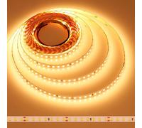 JOYLIT Tira LED de 24 V, 5 m, blanco cálido, 2700 K, 9500 lm, muy brillante, CRI 92+, CE UL Profi 90 W 2835 SMD 126LEDs/M, alta densidad, autoadhesiva, IP20, iluminación para interiores, para