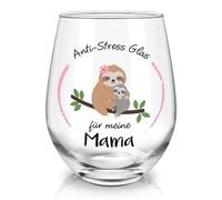 Joymaking Copa de vino regalo para mamá, mamá, regalo del día de la madre, Navidad, vaso de 520 ml