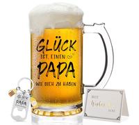 Joymaking Jarra de cerveza con grabado, regalo personalizado para papá, vaso de cerveza para el día del padre, cumpleaños, Navidad, 0,5 l