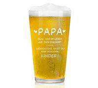 Joymaking Regalo para el día del padre, vaso de cerveza personalizado con grabado, no importa lo que te llegue en la vida, al menos no tienes hijos feos, el mejor regalo para el día del padre,