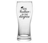 Joymaking Vaso de cerveza personalizado - Now Hotter by One Degree, regalos de graduación para él y ella, regalos de felicitación para graduación, regalos de graduación, vaso de 15 onzas