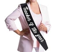 JOYMEMO Banda para profesor del año, decoraciones de la semana de agradecimiento para profesores y profesores, decoración de fiesta de agradecimiento al profesor, suministros felices para el día del