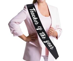 JOYMEMO Banda para profesor del año, decoraciones de la semana de agradecimiento para profesores y profesores, decoración de fiesta de agradecimiento al profesor, suministros felices para el día del