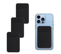 Joynine 3 Piezas Tarjeteros Adhesivos, Tarjetero Movil, ID Tarjeta Crédito Pocket, Fabricados con Tela Elástica, Tarjetero Flexible para Llevar tu Documento de Identidad Contigo