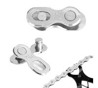 Joynine Conectores de Cadena de Bicicleta de 12 Velocidades: 2 pares de Eslabones de Acero Inoxidable, Fáciles de Quitar, Duraderos y Reutilizables, Piezas de Conector de Eslabón Perdido