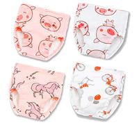 Joyo roy Pantalones de Entrenamiento para niñas, pañales Reutilizables para niños pequeños, Ropa Interior de Entrenamiento para niñas, Bragas para niñas pequeñas, Bragas de Aprendizaje