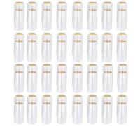 JOYOFREELY 100 Tapas de Plástico para Botellas de Vino Sellado Seguro y Fácil Apertura, Precinto Termorretráctil para Botellas de 30mm, Pack de 100 Unidades