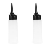 JOYOFREELY 2 Botellas para Tinte de Pelo de 150ml en Color Blanco, Hechas de Pp, para Aplicar Champú Cuero Cabelludo, Ideales para Uso en Salones