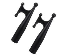 JOYOFREELY 2 Piezas Bichero para Barco de Nailon Negro, Gancho de Repuesto | Accesorios Kayak Pesca, Puntera Bichero para Poste de Extensión, para Bote y Yate, Negro