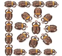 JOYOFREELY 20 Piezas de Colgantes Escarabajo Egipcio de Aleación para Hacer Joyas Diy, Dijes Únicos y Chic para Collares y Cadenas de Cintura