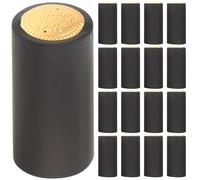 JOYOFREELY 200 Tapas de Botella de Vino Negro de Pvc Encogimiento de Calor para Sellado Seguro en Oficina y Hogar, Accesorios Esenciales para Vino