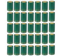 JOYOFREELY 200 Unidades Cápsulas Termorretráctiles de para Botellas de Vino Sellado Rápido Plástico Verde Uso Soplador de Calor para