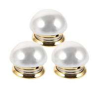 JOYOFREELY 3 Piezas Alfiler Magnético de Perlas para Ropa Bordes Suaves y Diseño Portátil, Botón de Cobre Blanco Adecuado para Uso Diario y Fiestas