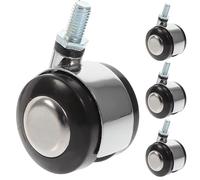 JOYOFREELY 4 Ruedas Giratorias Fácil Deslizamiento y Distribución de Freno de Aleación de Zinc Pack de 4 Piezas Resistentes para Andador y Carrito
