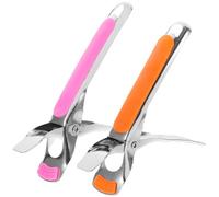 JOYOFREELY Antideslizante de al en y Calientes Inoxidable para Platos Acero Silicona Resistentes Desgaste, 2 Piezas para Cocina Casa y Restaurantes