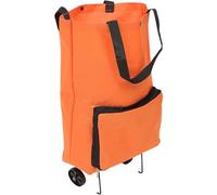 JOYOFREELY Bolsa de Compras Plegable con Ruedas de Gran Capacidad de Tela Oxford, Carrito Auxiliar Portátil Adecuado para Viajes y Vacaciones