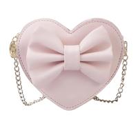JOYOFREELY Bolso de Hombro Elegante Forma de Corazón para Niñas, Material Pu Rosa, Fácil de Abrir y Llevar, Cadena para Diferentes Ocasiones
