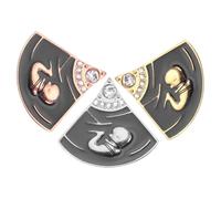 JOYOFREELY Broche de Solapa para Mujer 3 Piezas Diseño de Embrión en Aleación Decorativa, Pin de Solapa para Ropa y Sombrero, Accesorio Original para Obsequio y Ocasiones Obsequios