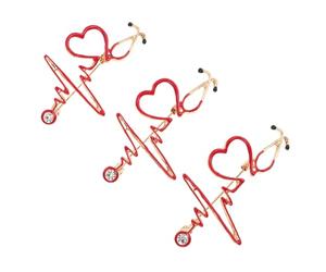 JOYOFREELY Broches Médicos Creativos para Enfermeras y Médicos, 3 Piezas, Aleación de Zinc Resistente al Desgaste y Óxido, Adecuado para Hospital y Uso Diario