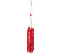 JOYOFREELY Colgante de Borla de Bricolaje para Espada de Taichi Roja, Adorno Brillante de Borla de Tela Seguro y Versátil para Artes Marciales y Decoración