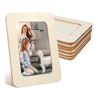 JOYOFREELY Conjunto de 6 Marcos de Madera Rústica para Fotos Postales 14X19 CM Ideales para Manualidades y Decoración Campestre