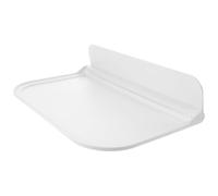 JOYOFREELY Estante Plegable de Almacenamiento para Baño y Oficina, Tablero Blanco de PP, Diseño Simple y Funcional para Colgar Toallas y Objetos Personales