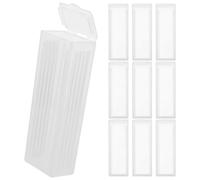 JOYOFREELY Estuche Transparente para 10 Portaobjetos de Vidrio, Caja de Almacenamiento de Plástico para Laboratorio, Caja Portátil para Diapositivas de Patología y Biología, Resistente