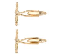 JOYOFREELY Gemelos de Camisa Forma de Saxofón Dorados de Latón, Fáciles de Poner, Ideales para Bodas y Aniversarios, Estilo de Moda para Hombres