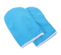 JOYOFREELY Guantes de Parafina para Spa Manos Manoplas Térmicas Acolchadas Azul Borde Blanco Cubiertas para Calentador de Cera Protección y Cuidado Hidratante Profesional para Salón