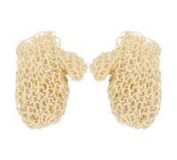JOYOFREELY Guantes Exfoliantes de Sisal Naturales, Manoplas para Cuerpo Reutilizables, Guantes de Baño Tejidos a Mano para Limpieza Profunda y Exfoliación en Ducha y Spa, Tamaño Único