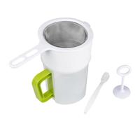 JOYOFREELY Juego de Colador para Bebidas de Soya y Jugos Filtro de Nylon Resistente a Altas Temperaturas y Mango de Plástico Reutilizable