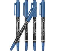 JOYOFREELY Marcadores para Tatuajes 5piezas Azul de Plástico Punta Fina 0.6mm y Gruesa 1.2mm para Posición Exacta y Líneas Suaves en Maquillaje y Tatuajes